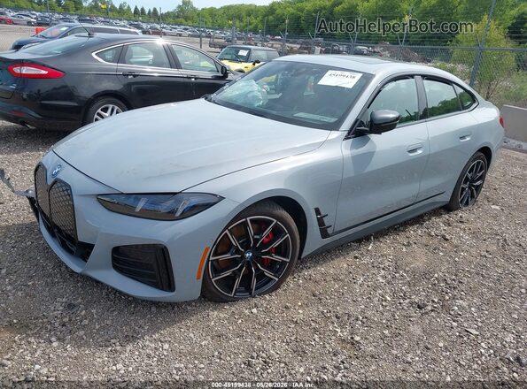 WBY43HD06SFU21351 2025 BMW I4 Серый Передняя левая четверть