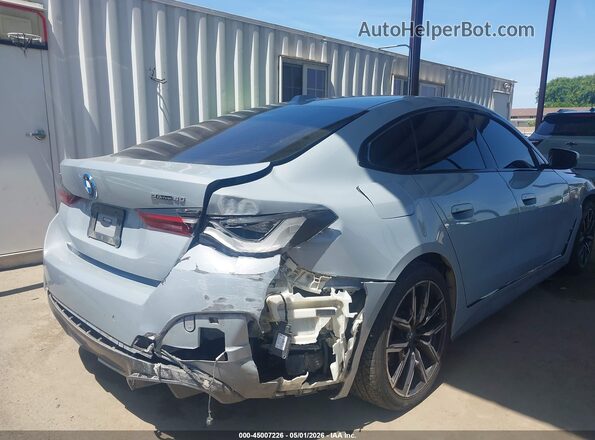 WBY73AW05NFN14691 2022 BMW I4 Серый Задняя правая четверть