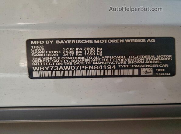 WBY73AW07PFN84194 2023 BMW I4 Red ძრავის განყოფილების ხედი