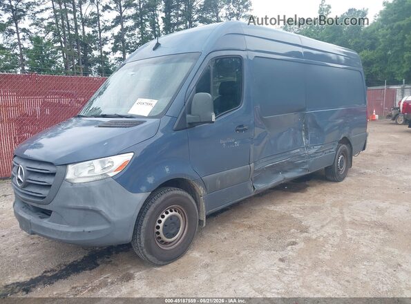 WD4PF1CD3KT012264 2019 MERCEDES-BENZ SPRINTER Blue Առջևի ձախ երեք քառորդ տեսարան