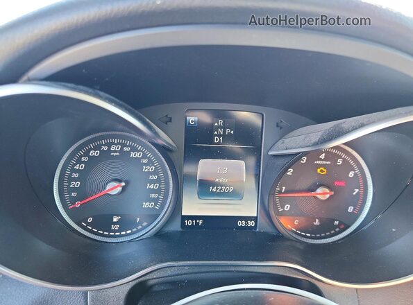 WDC0G4JB0KF641663 2019 MERCEDES-BENZ GLC-CLASS White Vista del cuadro de instrumentos