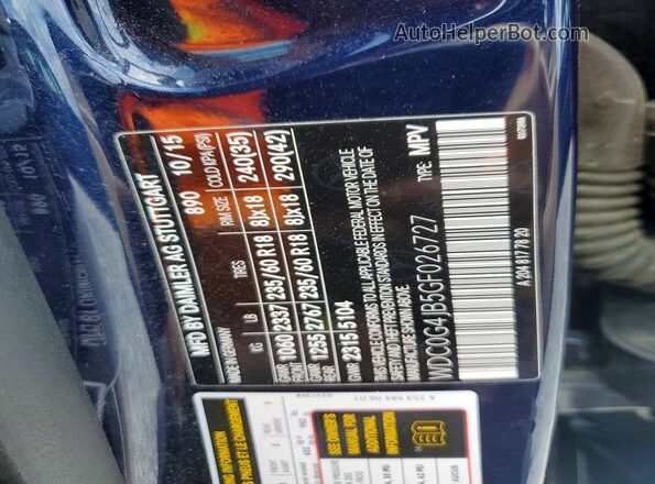 WDC0G4JB5GF026727 2016 MERCEDES-BENZ GLC-CLASS Blue Engine compartment view