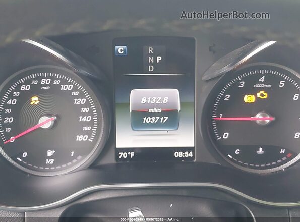 WDC0G4JB9KV187547 2019 MERCEDES-BENZ GLC 300 White უკანა სავარძლების ხედი