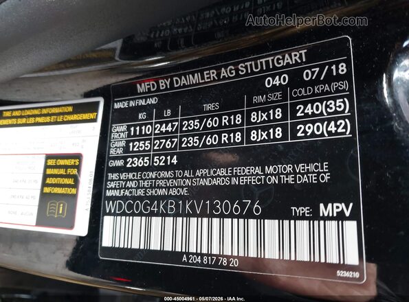 WDC0G4KB1KV130676 2019 MERCEDES-BENZ GLC 300 Black Vista del compartimento del motor