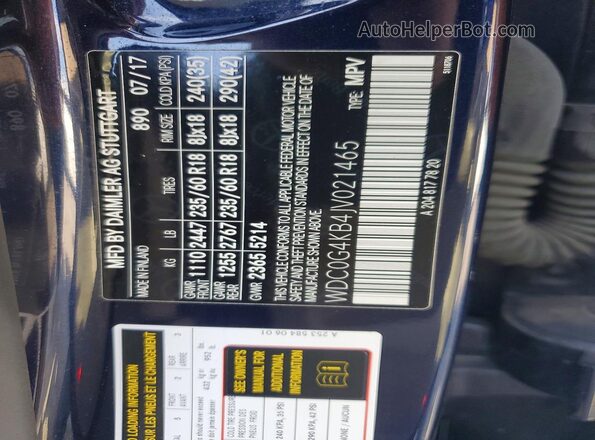 WDC0G4KB4JV021465 2018 MERCEDES-BENZ GLC-CLASS Blue 