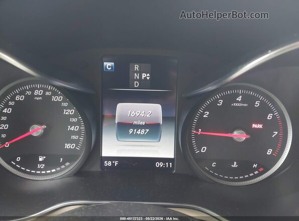WDC0G4KB4KF566061 2019 MERCEDES-BENZ GLC 300 Gray Вид задніх сидінь