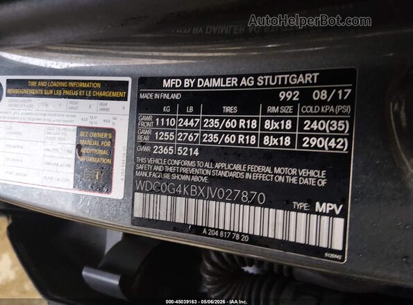 WDC0G4KBXJV027870 2018 MERCEDES-BENZ GLC 300 Silver Engine compartment view