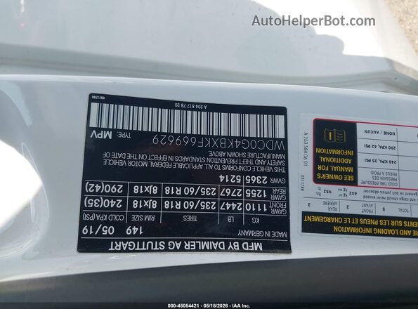 WDC0G4KBXKF669629 2019 MERCEDES-BENZ GLC 300 White ძრავის განყოფილების ხედი