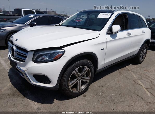 WDC0G5EB1KF603469 2019 MERCEDES-BENZ GLC 350E White წინა მარცხენა ხედი სამი მეოთხედიდან