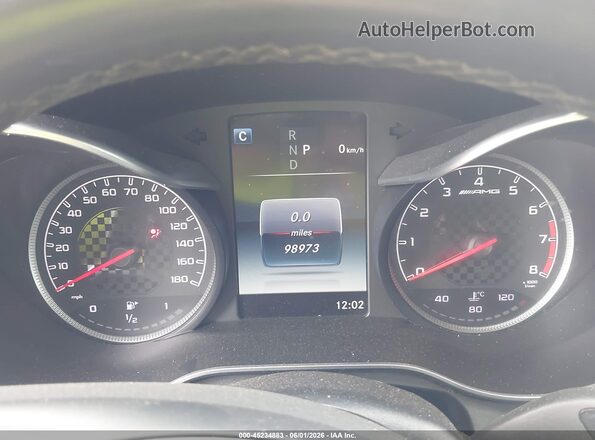 WDC0G6EB0HF215891 2017 MERCEDES-BENZ AMG GLC 43 Black უკანა სავარძლების ხედი
