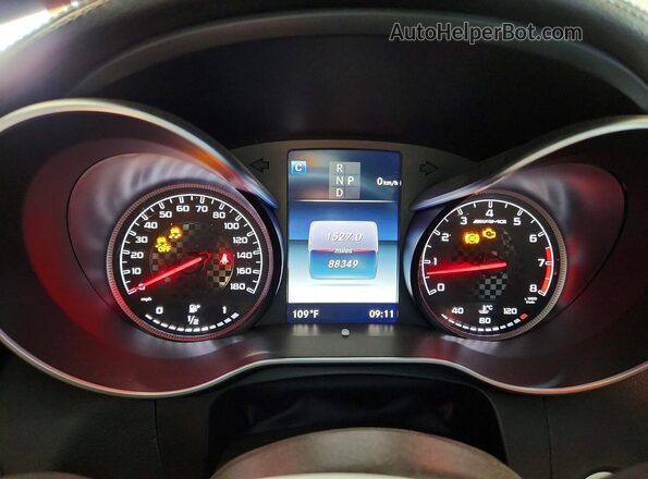 WDC0G6EB8HF159280 2017 MERCEDES-BENZ GLC-CLASS White Vista del cuadro de instrumentos