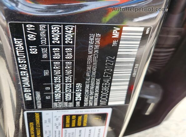 WDC0G8EB4LF731272 2020 MERCEDES-BENZ GLC-CLASS Black 