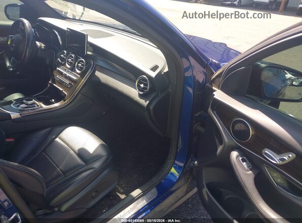 WDC0J4KB5JF347173 2018 MERCEDES-BENZ GLC 300 COUPE Blue Вид салону спереду