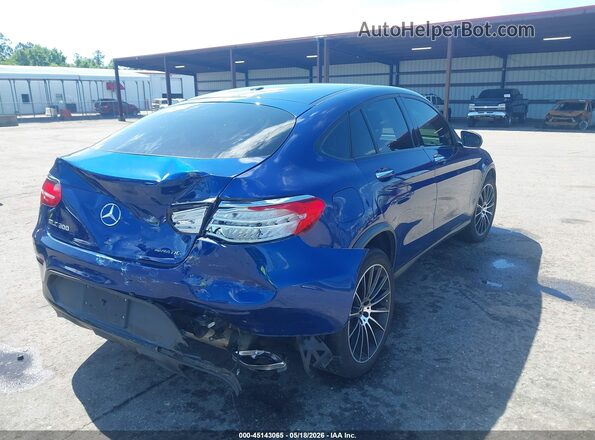 WDC0J4KB5JF347173 2018 MERCEDES-BENZ GLC 300 COUPE Blue Задня права чверть