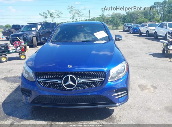 WDC0J4KB5JF347173 2018 MERCEDES-BENZ GLC 300 COUPE Blue Вид щитка приладів