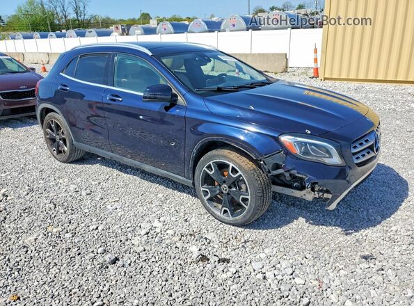 WDCTG4EB3KU000915 2019 MERCEDES-BENZ GLA Blue Передня права чверть