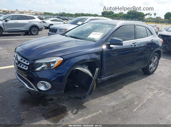 WDCTG4EB5KJ552269 2019 MERCEDES-BENZ GLA 250 Blue Առջևի ձախ երեք քառորդ տեսարան