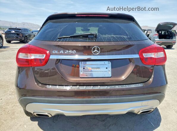 WDCTG4EB9GJ198733 2016 MERCEDES-BENZ GLA Brown Widok z tyłu