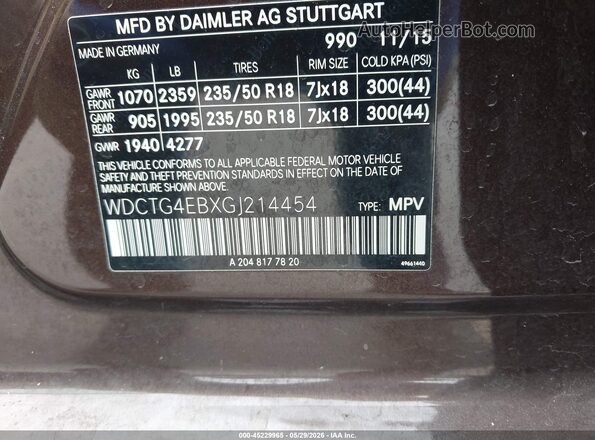 WDCTG4EBXGJ214454 2016 MERCEDES-BENZ GLA 250 Black Engine compartment view