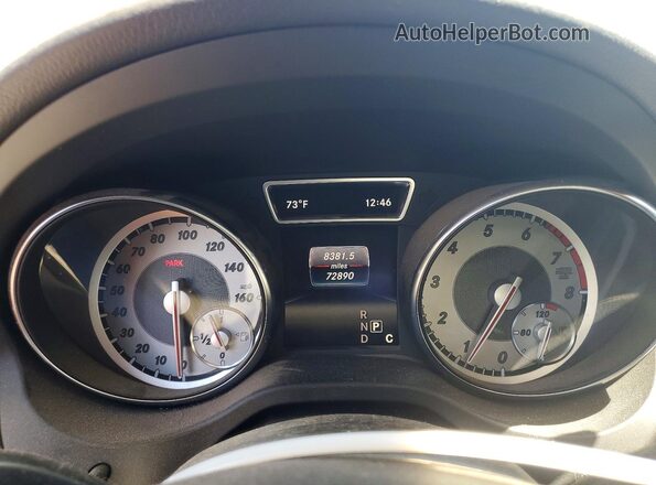 WDCTG4EBXGJ234705 2016 MERCEDES-BENZ GLA Black ხელსაწყოთა პანელის ხედი