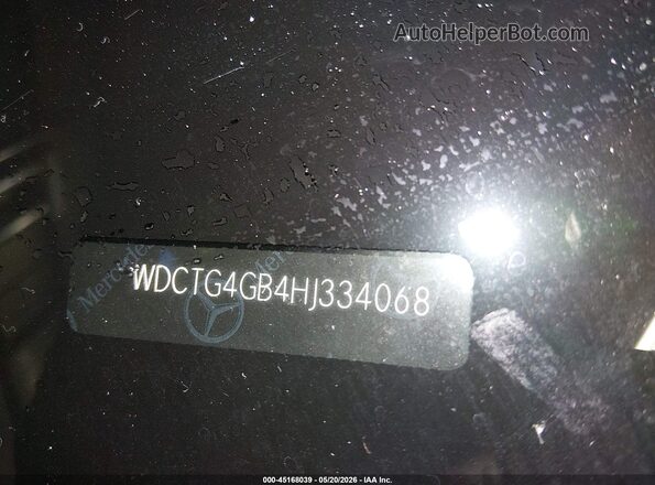WDCTG4GB4HJ334068 2017 MERCEDES-BENZ GLA 250 Silver 