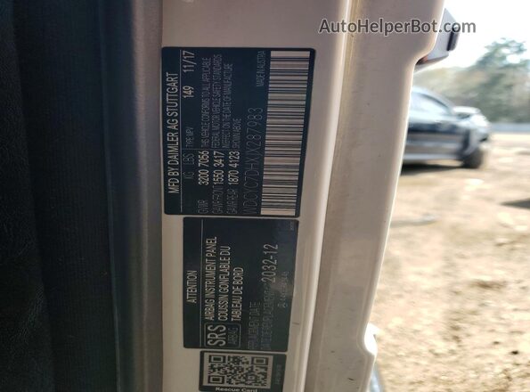 WDCYC7DHXJX287983 2018 MERCEDES-BENZ G-CLASS White Սալոնի 360 աստիճան տեսք