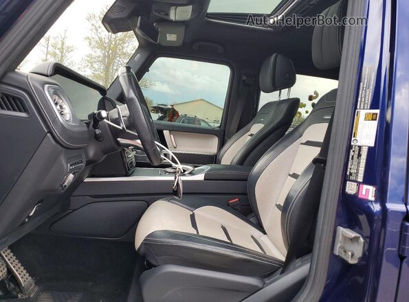 WDCYC7HJ0KX319225 2019 MERCEDES-BENZ G-CLASS Blue Вид салону спереду