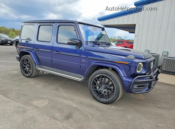 WDCYC7HJ0KX319225 2019 MERCEDES-BENZ G-CLASS Blue Передня права чверть