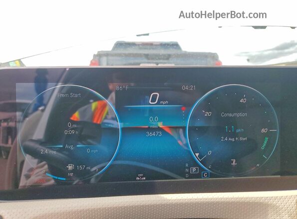 WDD3G4EB3KW023014 2019 MERCEDES-BENZ A Белый Вид щитка приборов