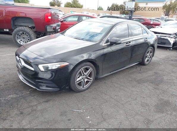 WDD3G4EB4KW034166 2019 MERCEDES-BENZ A 220 Black Առջևի ձախ երեք քառորդ տեսարան