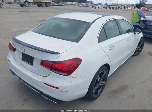 WDD3G4EBXKW006937 2019 MERCEDES-BENZ A 220 White Задня права чверть