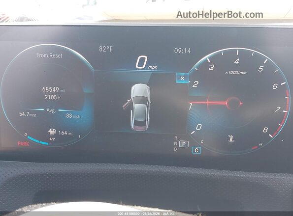 WDD3G4FB7LW040477 2020 MERCEDES-BENZ A 220 Black Вид задніх сидінь
