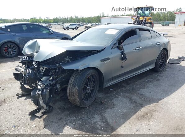 WDD7X8KB6KA003611 2019 MERCEDES-BENZ AMG GT 63 4-DOOR COUPE Gray Vista tres cuartos delantera izquierda