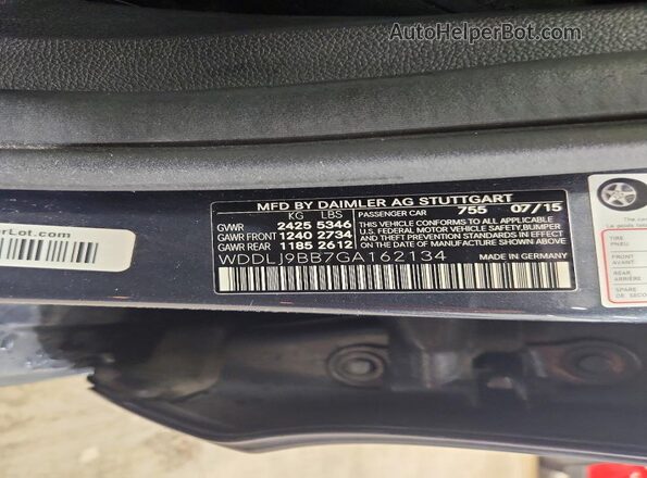 WDDLJ9BB7GA162134 2016 MERCEDES-BENZ CLS-CLASS Blue Widok komory silnika