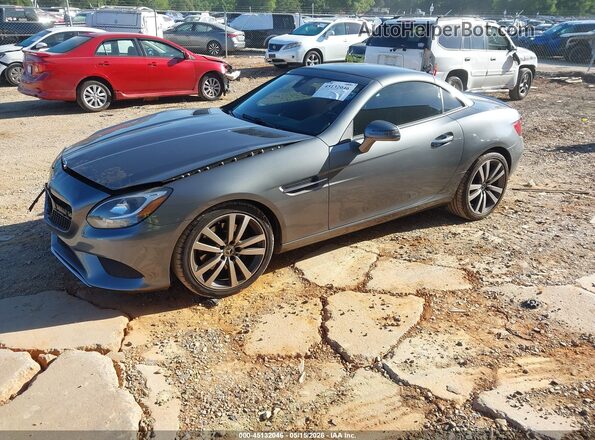 WDDPK3JA7JF153075 2018 MERCEDES-BENZ SLC 300 Gray Передня ліва чверть