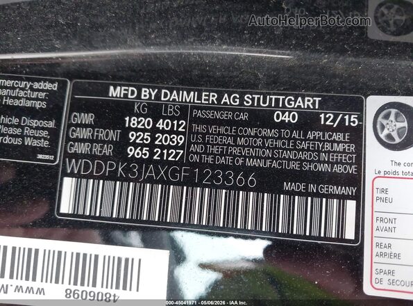 WDDPK3JAXGF123366 2016 MERCEDES-BENZ SLK 300 Черный Вид подкапотного пространства