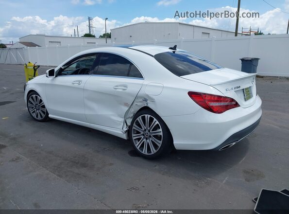 WDDSJ4EB1JN664132 2018 MERCEDES-BENZ CLA 250 White Trasero izquierdo