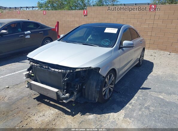 WDDSJ4EB2JN611259 2018 MERCEDES-BENZ CLA 250 Silver Առջևի ձախ երեք քառորդ տեսարան