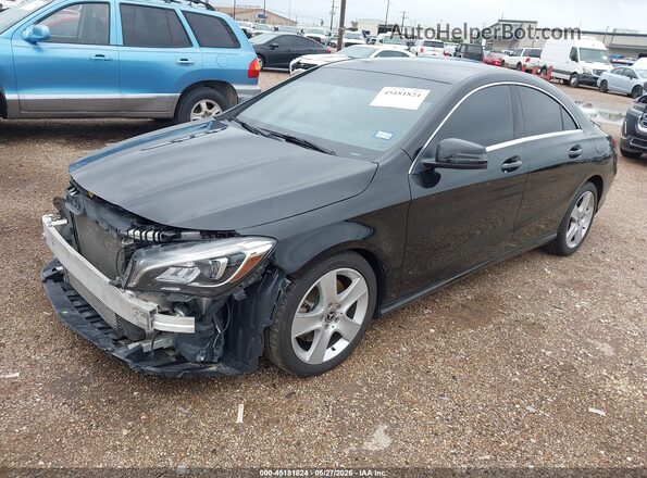 WDDSJ4EB3JN587425 2018 MERCEDES-BENZ CLA 250 Black წინა მარცხენა ხედი სამი მეოთხედიდან