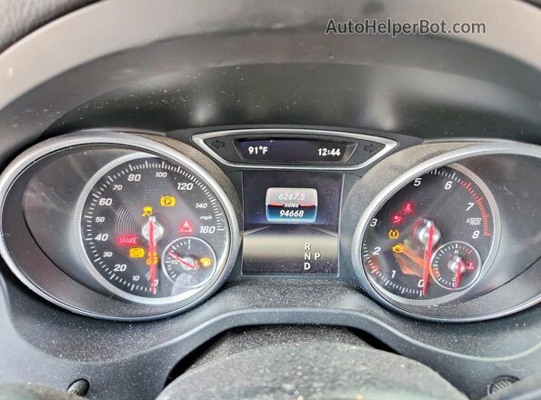 WDDSJ4EB5HN429999 2017 MERCEDES-BENZ CLA-CLASS Черный Вид щитка приборов