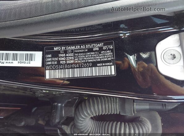 WDDSJ4EB6HN412659 2017 MERCEDES-BENZ CLA 250 Black 