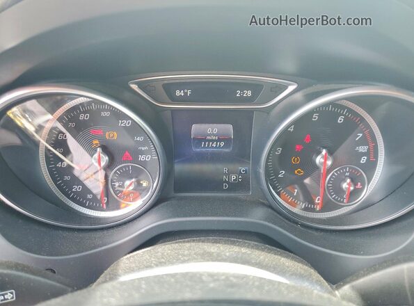 WDDSJ4EB8JN581796 2018 MERCEDES-BENZ CLA-CLASS White Вид щитка приладів