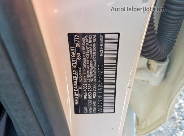 WDDSJ4EB9JN571200 2018 MERCEDES-BENZ CLA-CLASS Белый Вид наклейки с VIN-кодом
