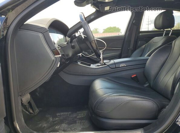 WDDUG6EB8KA481984 2019 MERCEDES-BENZ S Черный Вид салона спереди