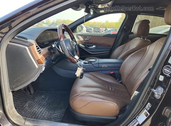 WDDUG6EBXKA424976 2019 MERCEDES-BENZ S Black Widok wnętrza z przodu