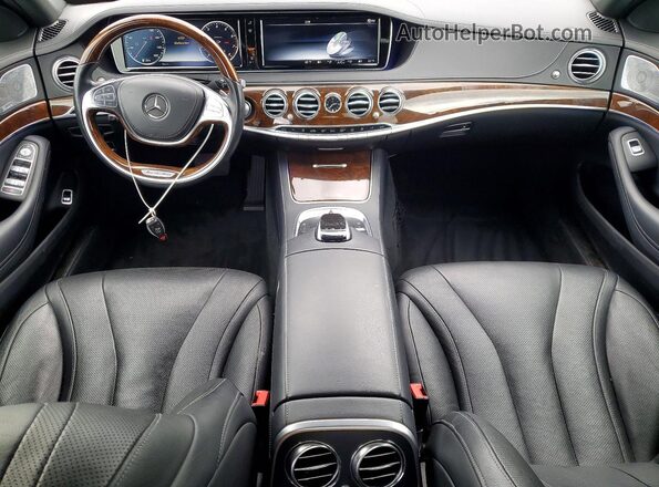 WDDUG8CB2GA242629 2016 MERCEDES-BENZ S Silver Առջևի վահանակի տեսք