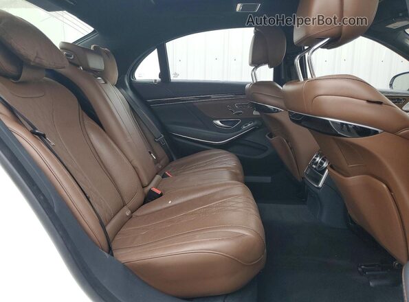 WDDUG8CB6GA246392 2016 MERCEDES-BENZ S White Հետևի նստատեղերի տեսք