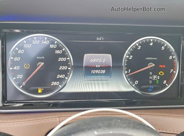 WDDUG8CB6GA246392 2016 MERCEDES-BENZ S White Սարքավորումների վահանակի տեսք