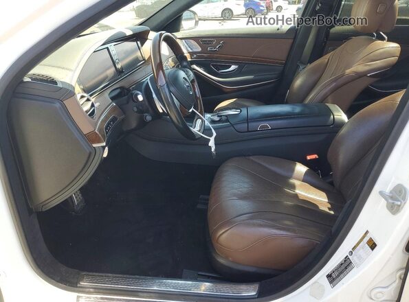 WDDUG8CB7GA239886 2016 MERCEDES-BENZ S White Вид салону спереду