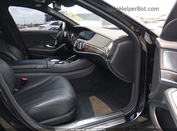 WDDUG8CB8HA334331 2017 MERCEDES-BENZ S-CLASS Black Вид салону спереду